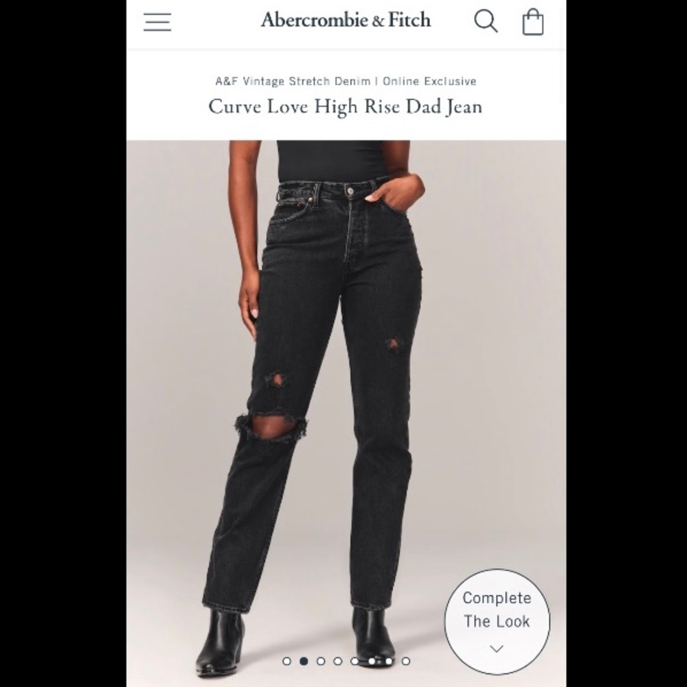 Abercrombie & Fitch Short Curve Love Dad Jeans